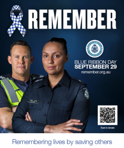 Blue Ribbon Day Poster
